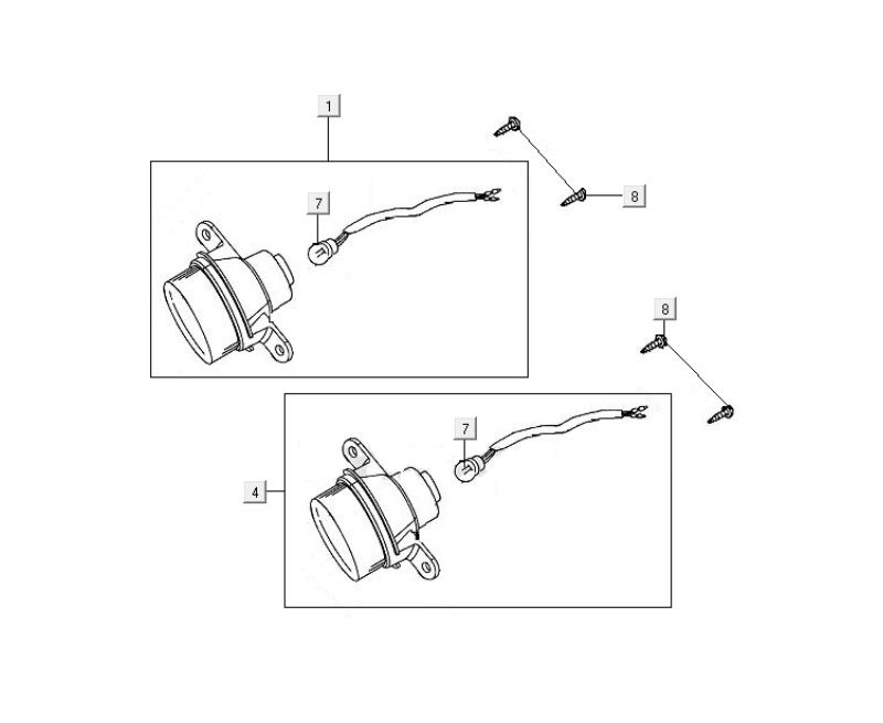 Feu clignotant Kymco MXU 400