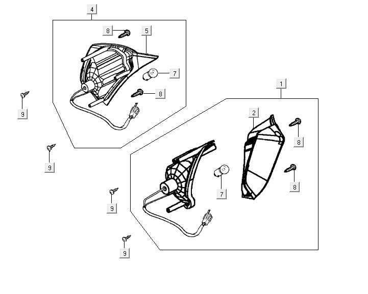 Feu clignotant avant Kymco Vitality 4t ac anthracite