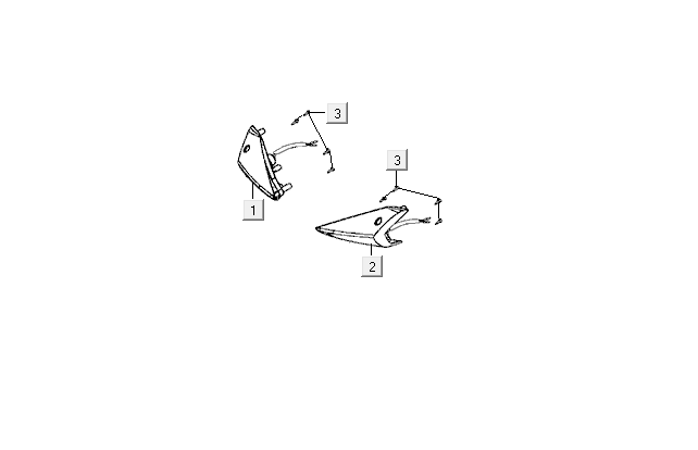 Clignotants avant Kymco VP 50i 4T AC Euro 4 Renault brun