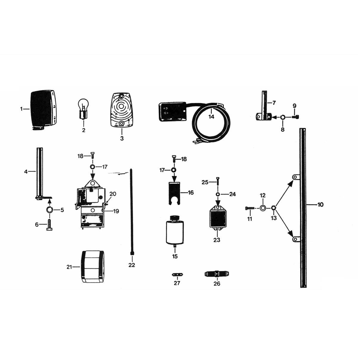Indicateurs - Batterie - Régulateur de tension Zundapp KS 50 530-010, 011, 500