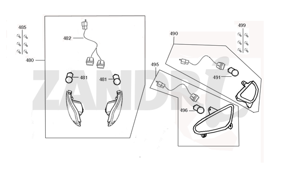 Indicateurs Santini Capri marron