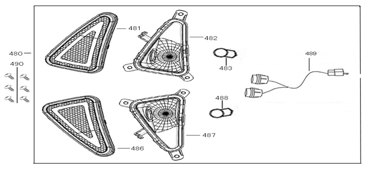 Indicateurs Neco Lola gris crème