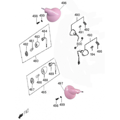 Feux clignotants Viraggio Piccolo creme