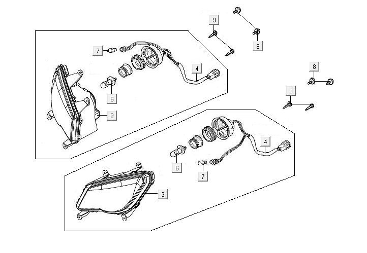 Optique de phareMXU 400