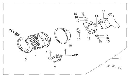 Optique de phareEdwards Tomorrow Legend blanc