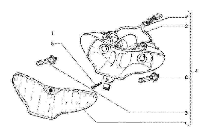 Optique de phareGilera Runner 180cc FXR 2 temps