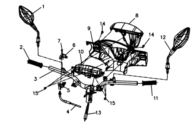 Phare KPL. Sym Symphony ST E3 blanc (WH-006)