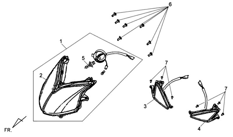 Optique bleue PharmPL Sym Jet 4 (R086)