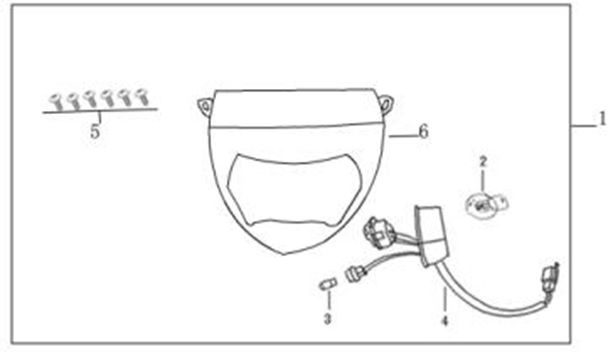 Optique de phareSenzo SP anthracite plat
