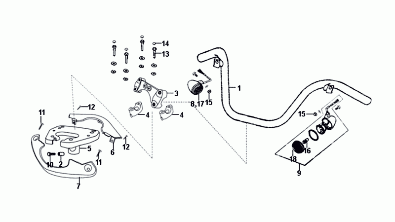 Cache de phare pour rétroviseurs Sym Allo Euro4 (LX-17348) Brun brillant