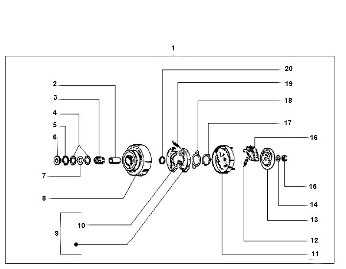 Embrayage Vespa Ciao 2 temps
