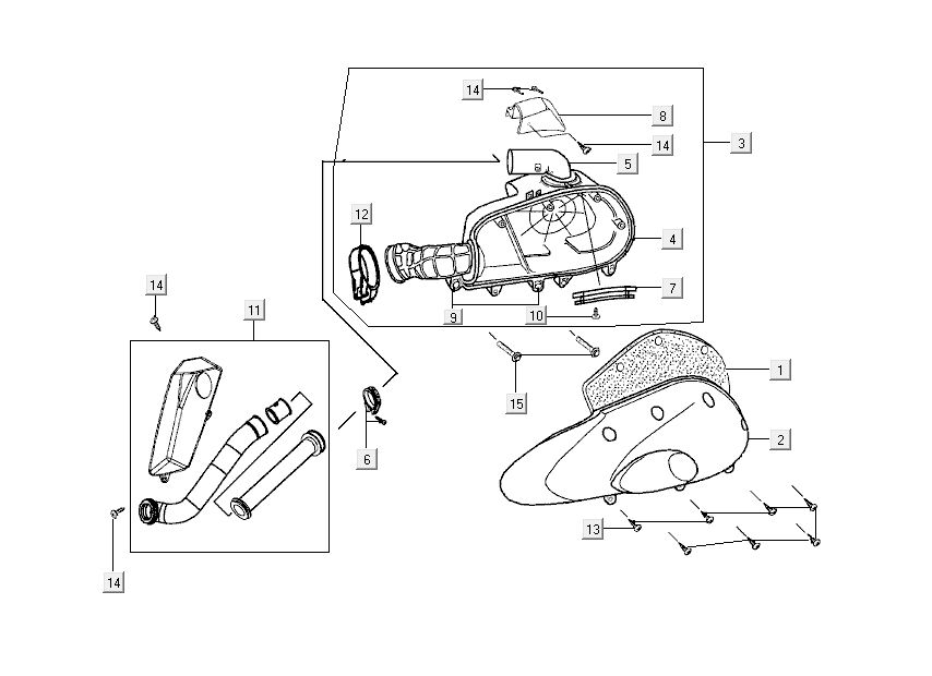 filtre à air Kymco Grand Dink 2 temps Titanium
