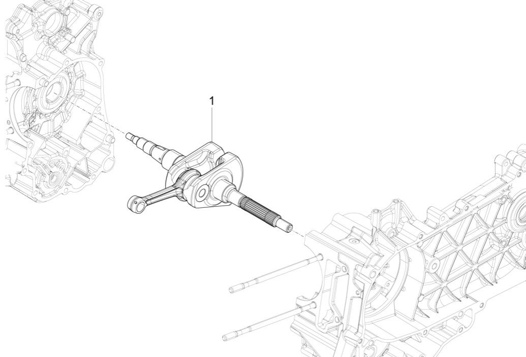 Vilebrequin Piaggio Liberty 125 4 temps 3V IE ABS (IGET Euro 5)