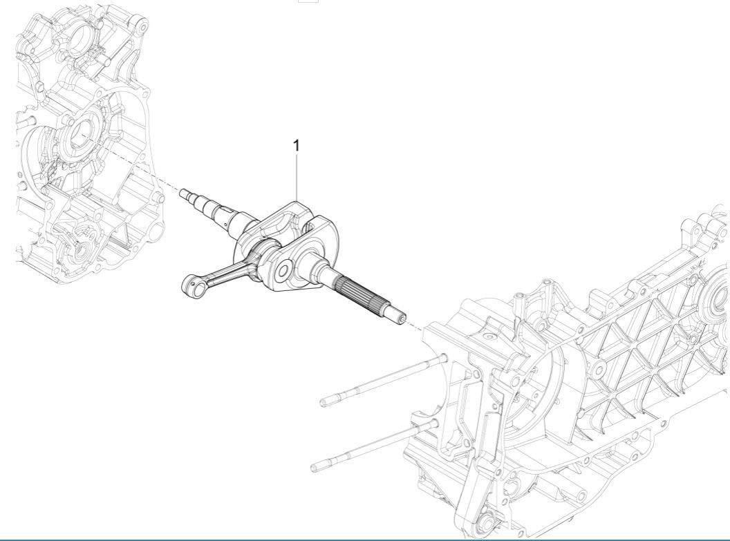 Vilebrequin Vespa Sprint 125 4T 3V IE ABS
