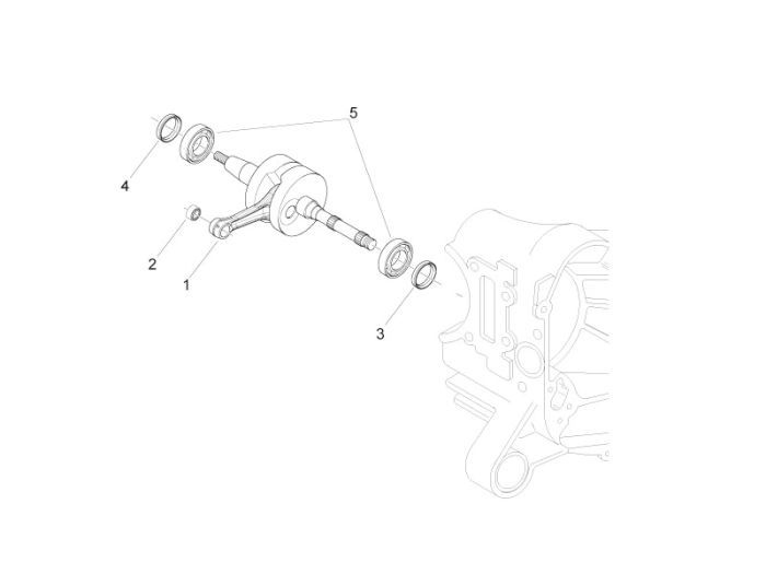 Vilebrequin Piaggio Zip 2000 2 temps AC