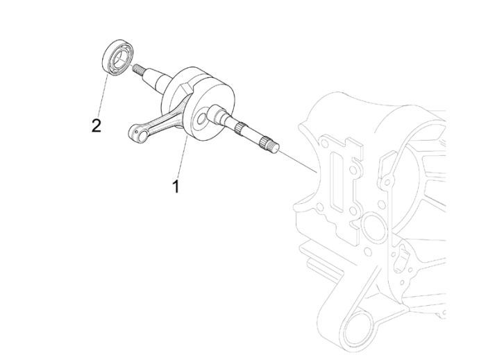 Vilebrequin Piaggio Liberty 4 temps