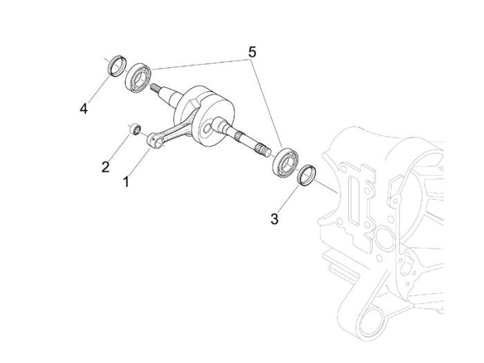 Vilebrequin Piaggio Liberty 2 temps
