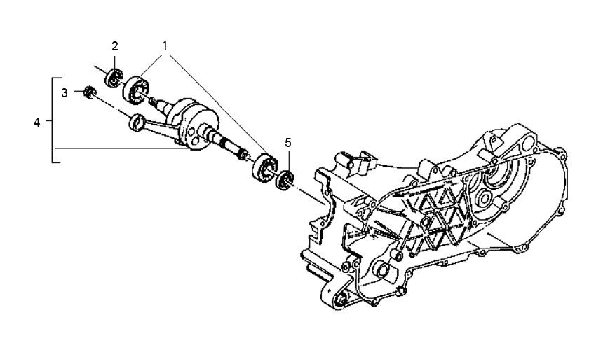 Vilebrequin Gilera Runner 98-2005 2 temps