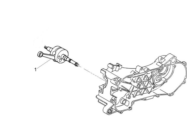 Vilebrequin Piaggio Zip 2000 4 temps AC