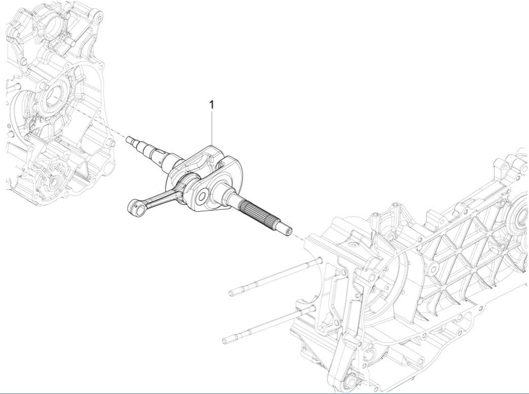 Vilebrequin Vespa Primavera 125 4T 3V ie ABS
