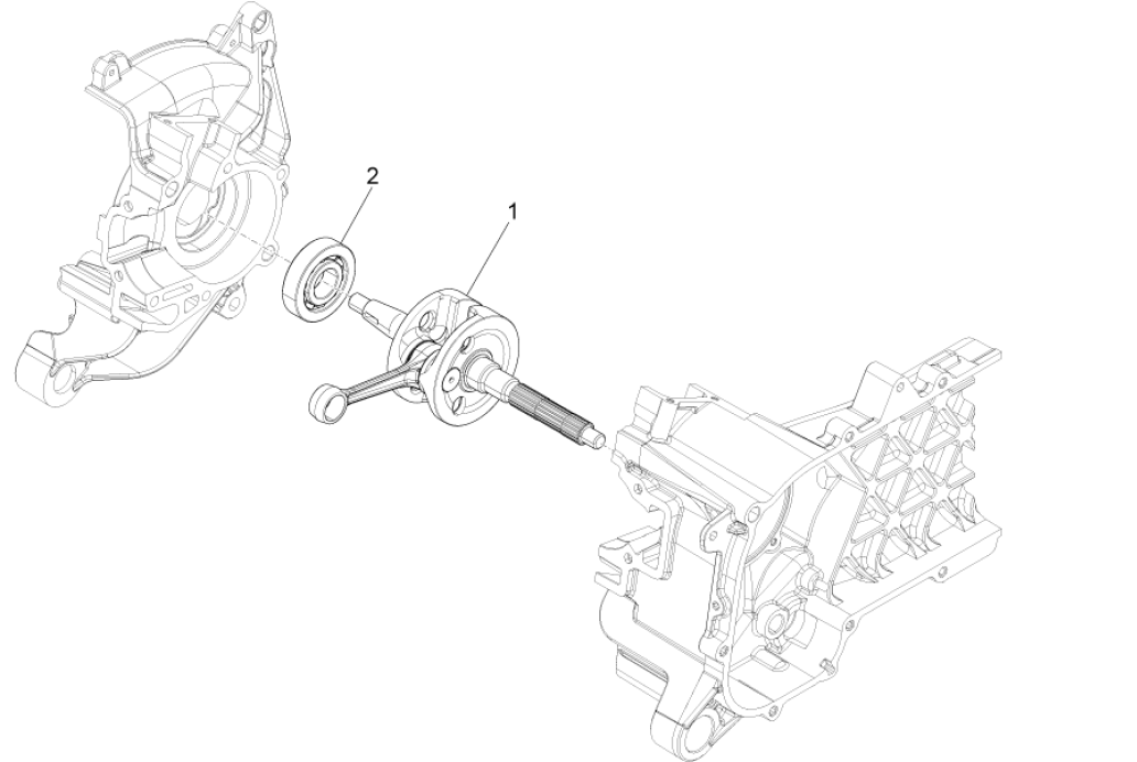 Vilebrequin Piaggo Zip 4 temps (injection euro4 IGET)