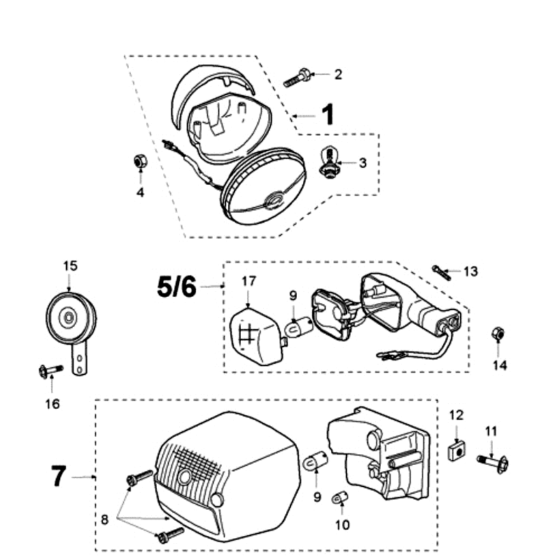 Lumière Peugeot Fox Rouge