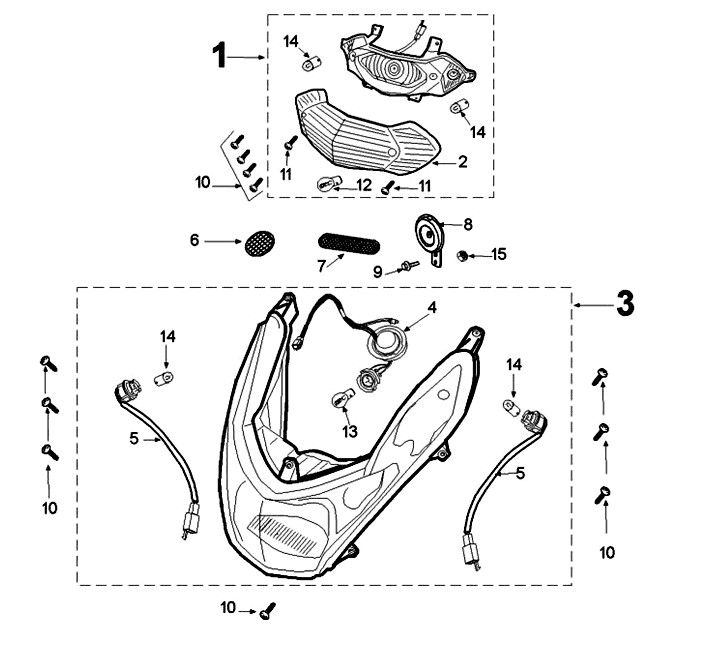 Lighting Peugeot Kisbee 2-takt