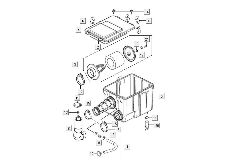 Boîte à air  Kymco MXU 300R