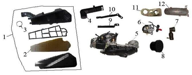 Boîte à air  AGM LX blanc