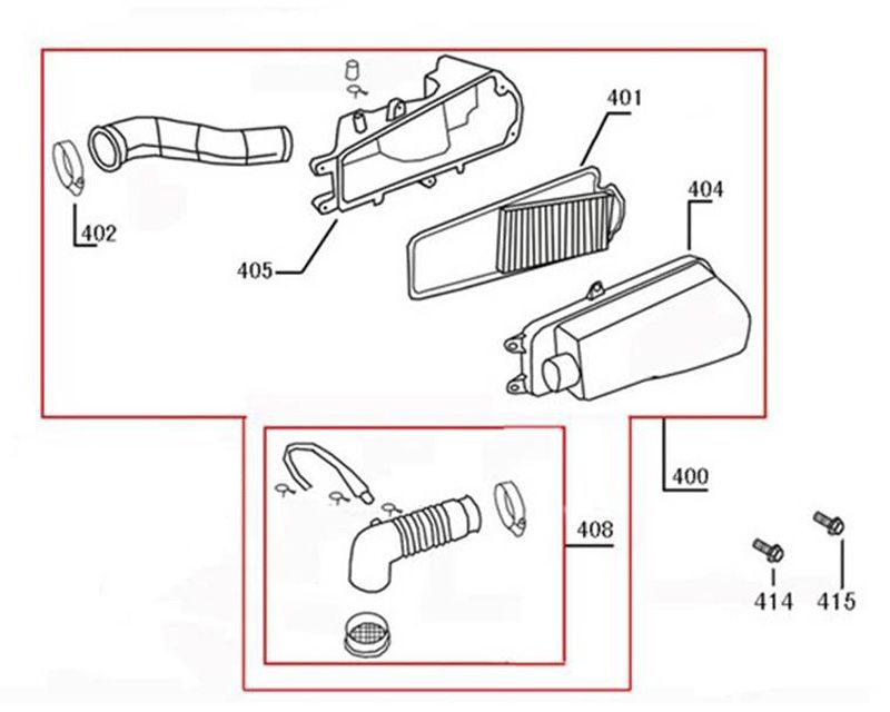 Boîte à air  AGM R8
