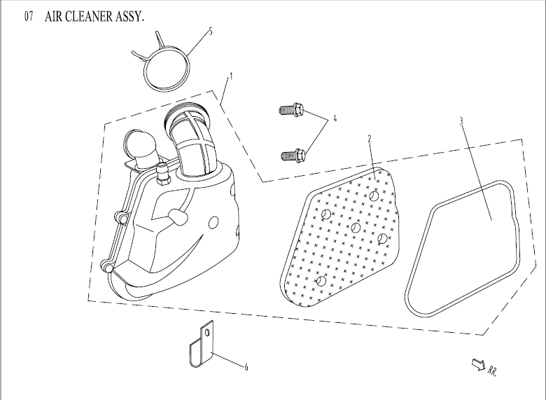 Boîte à air  AGM Venom noir