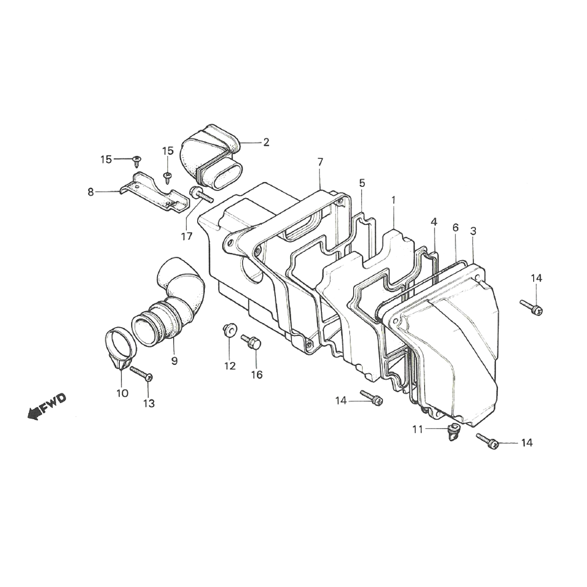 Boîte à air  Honda MTX 50