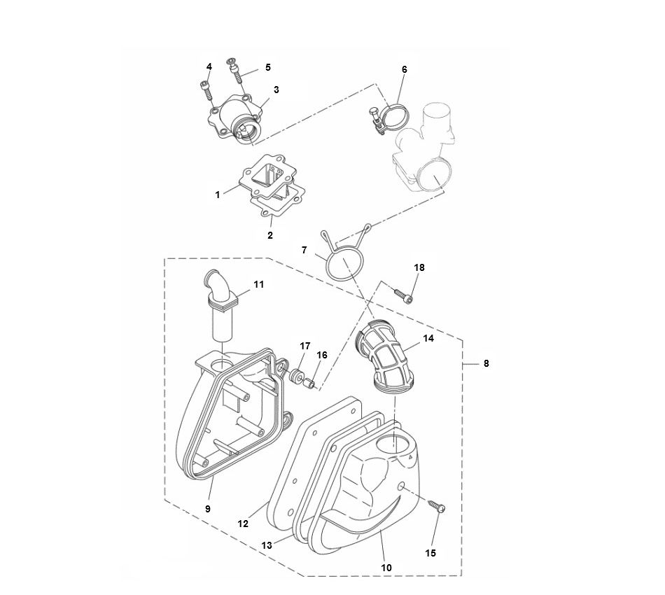Boîte à air  Yamaha Aerox 2 temps 2013