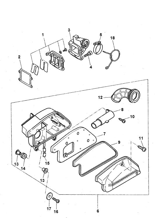 Boîte à air  Yamaha Bw's 2 temps