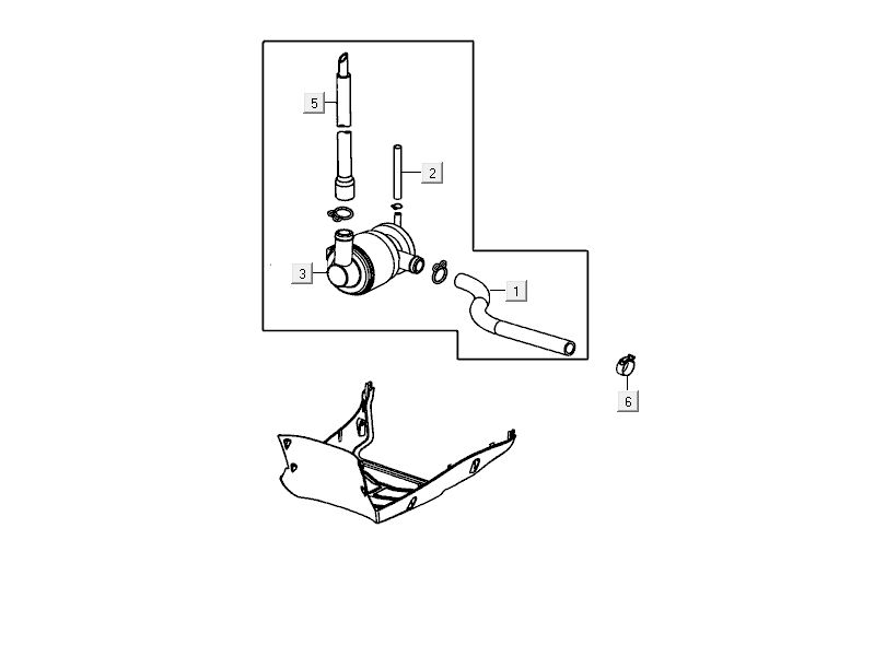 Membrane d'air Kymco Delivery 4 temps noir