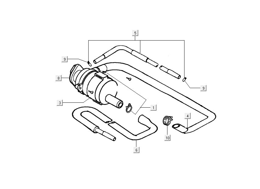 Membrane d’air Kymco New Dink 50 4T AC bleu océan profond