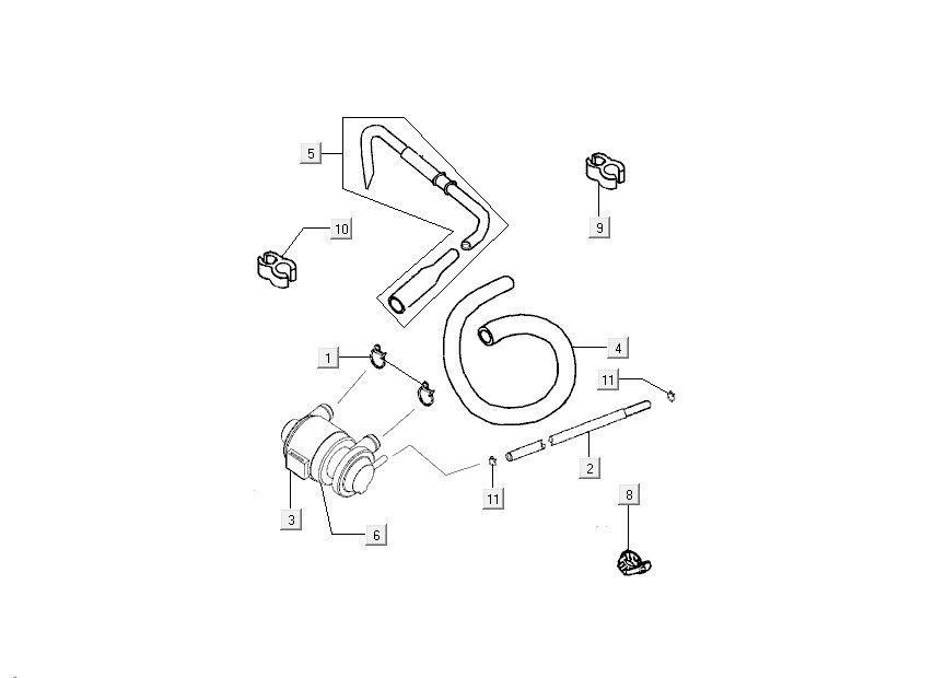 Membrane d’air Kymco Sento 50 4T AC blanc