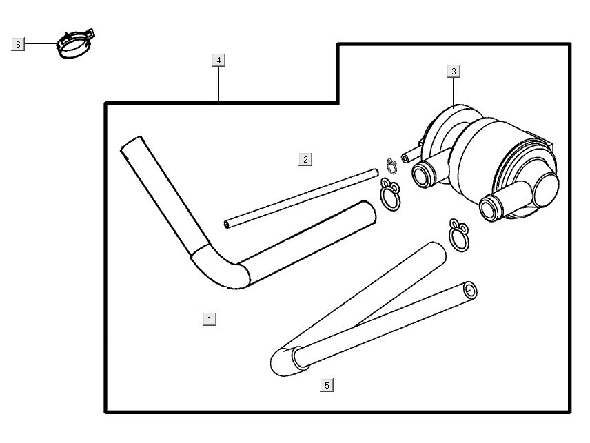 Membrane à air Kymco Super 8 Street 4 temps rouge