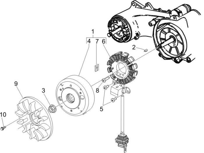 Allumage Piaggio Liberty 4 temps