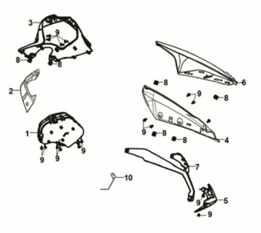 Pare-vent Sym Jet 14 50I E5