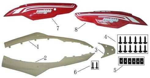 Jupe mi-longue China Fly blanche