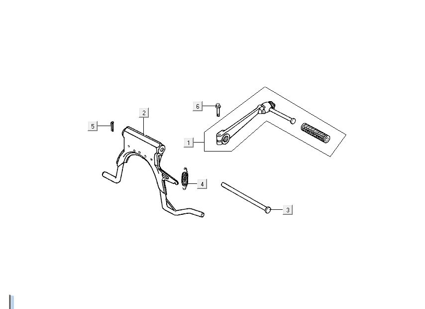 Kickstarter Kickstarter Kymco DJ 2 temps noir