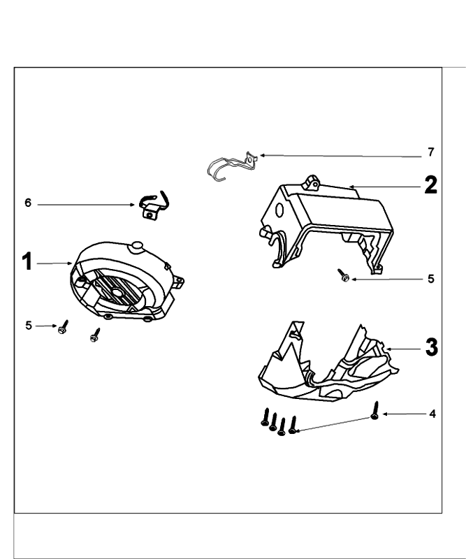 Plaque de protection moteur Peugeot Speedfight 4 4 temps Rouge/Noir