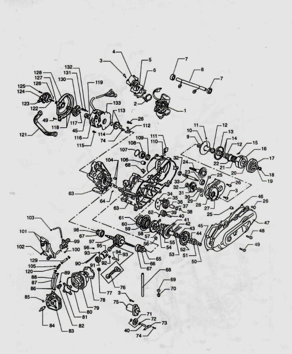 Moteur Beta Ycom LC bleu 2001 2 temps