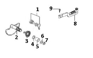 Pièces Kickstarter GY6 10/12 pouces (EURO4 ; après 2018)-Kickstarter delen GY6 10 / 12 inch (EURO4 na 2018) p tm s