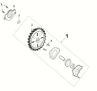 Oil pump Peugeot Django 125 EFI E5 2021-2022