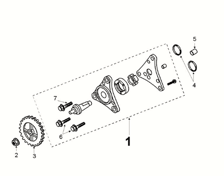 Pompe à huile Peugeot Kisbee 4 temps Euro 5