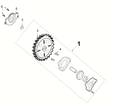 Oil pump Peugeot Tweet 125 Z PRO 2021-2022