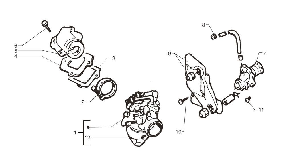 Pompe à huile - Carburateur Yamaha Jog-R LC 2 temps