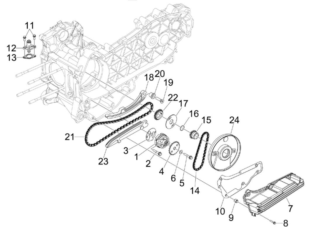 Pompe à air Piaggio MP3 300 ie E4 LT BUSINESS - SPORT NOABS-ABS 2016 - 2018 (EMEA)